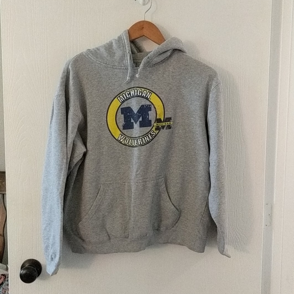 Distressed UM hoodie